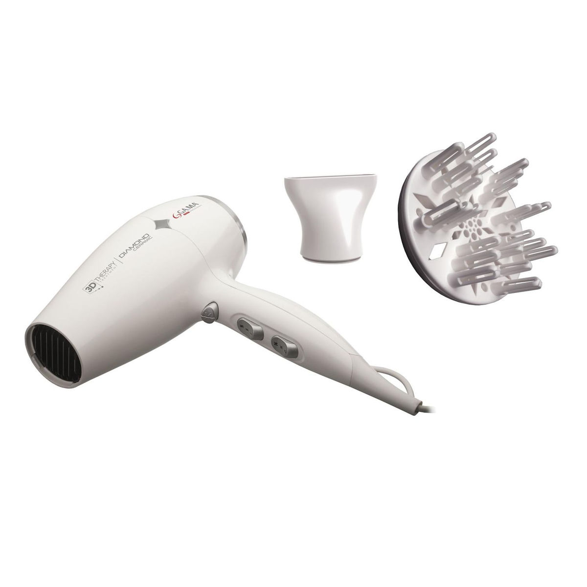 Gama GA.MA Diamond Caramic Ion sèche-cheveux 2200 W Blanc