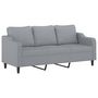 Voir la diapositive 2 : VIDAXL Canape a 3 places Gris clair 180 cm Tissu