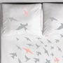 Voir la diapositive 2 : Dourev Housse de couette 240x220 Bird + 2 taies coton 57 fils