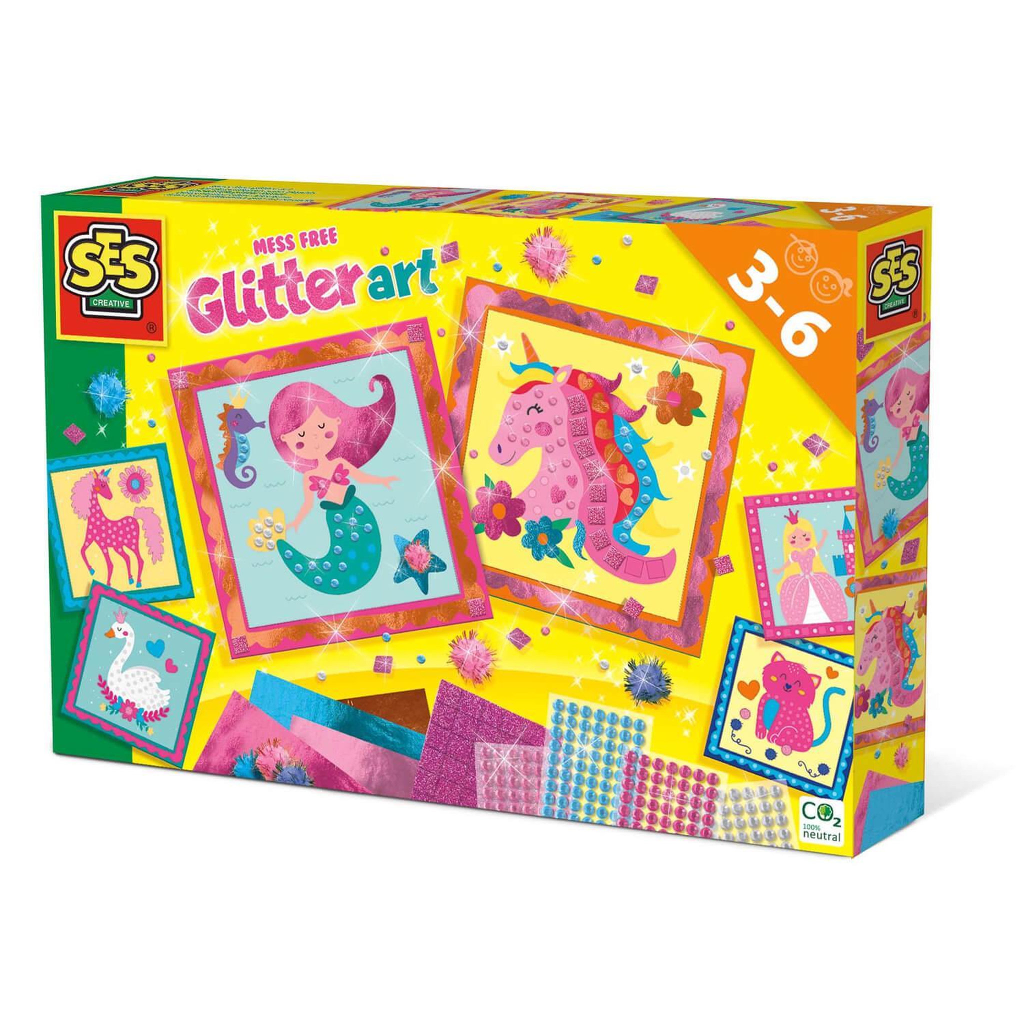 SES Creative Kit créatif de paillettes sans dégâts