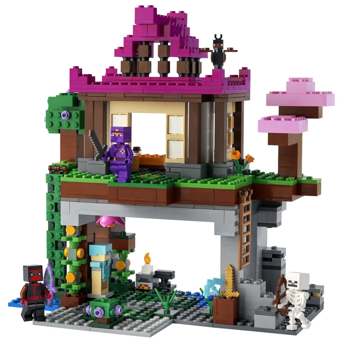 LEGO Minecraft 21183 - Le Camp d&rsquo;Entraînement, Jouet Maison, Cadeau Noël Garcons, Filles 8 Ans