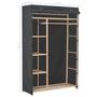 Voir la diapositive 6 : VIDAXL Garde-robe Gris 110 x 40 x 170 cm Tissu