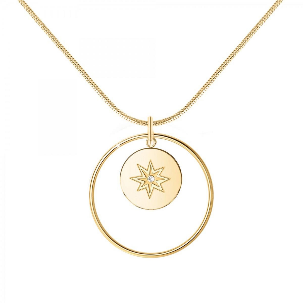 SC BOHEME Collier par SC Bohème orné d'un véritable diamant blanc