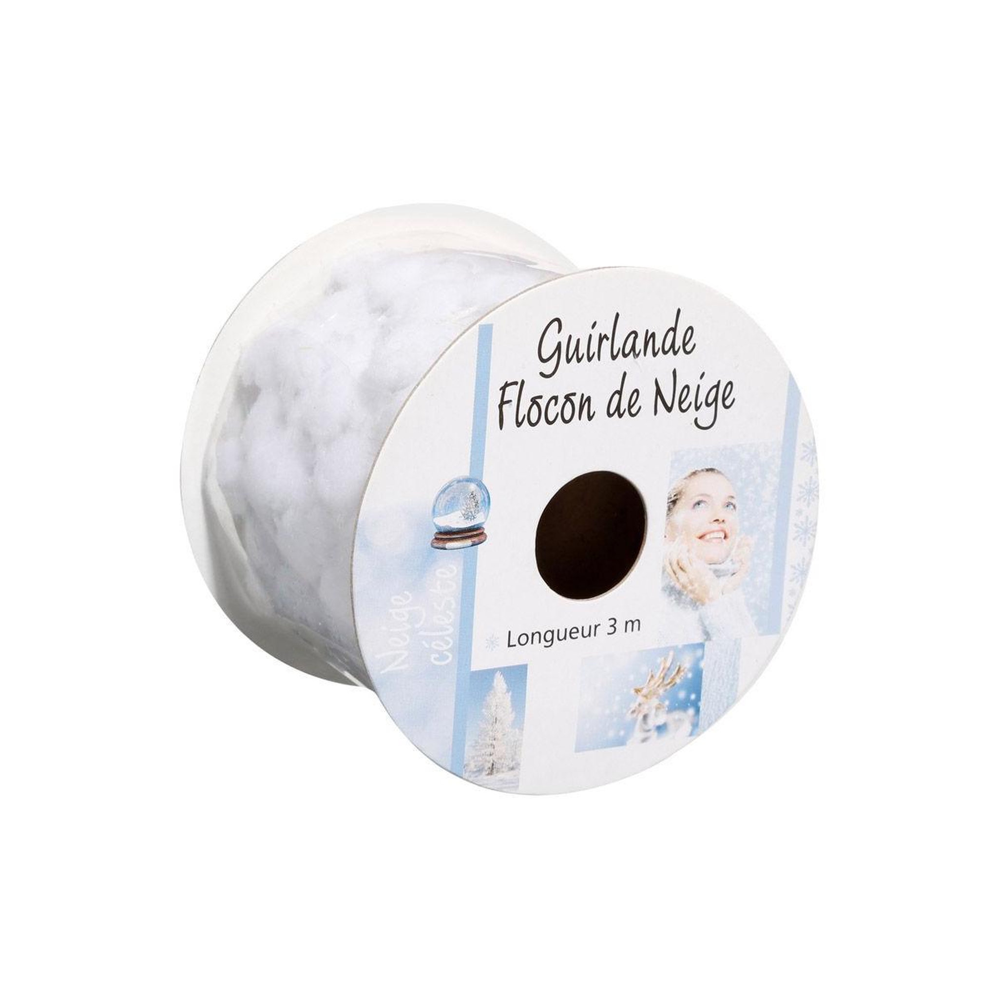 FEERIC LIGHT & CHRISTMAS Guirlande de Noël Mini Boules  Polaire  252cm Blanc