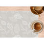 Voir la diapositive 2 : HABITABLE Lot de 2 sets de table motifs feuillage ROMIE - 28 x 43 cm - Beige et blanc