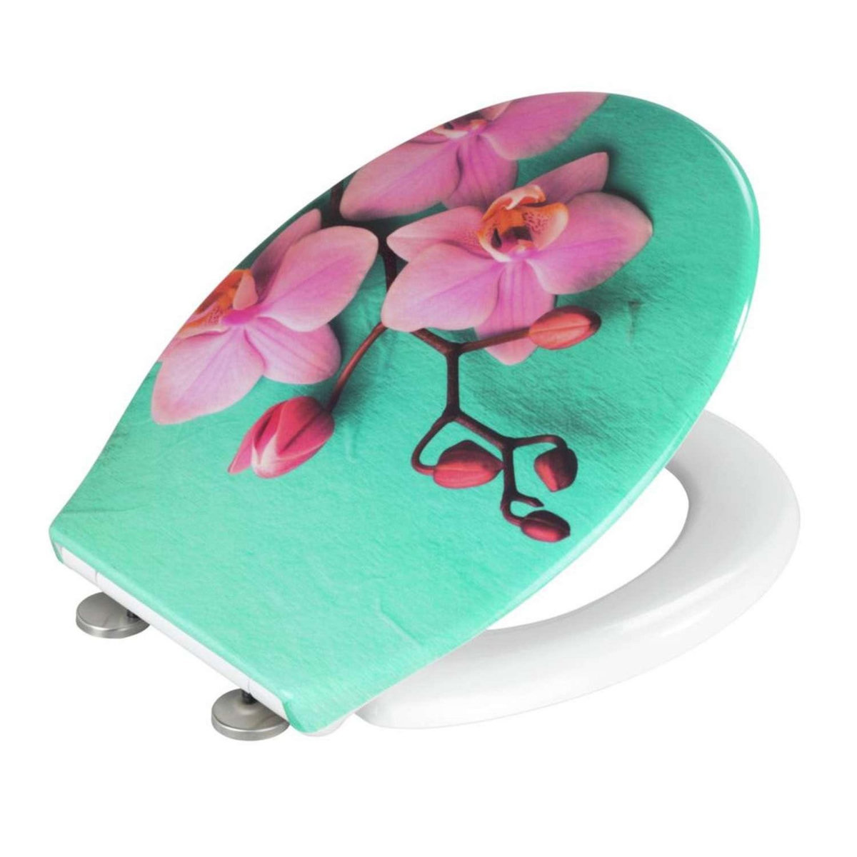 Wenko Abattant WC Orchidée - Bois - Multicolore