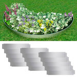 VIDAXL Cloture de pelouse 15 pcs Acier galvanise 100x20 cm