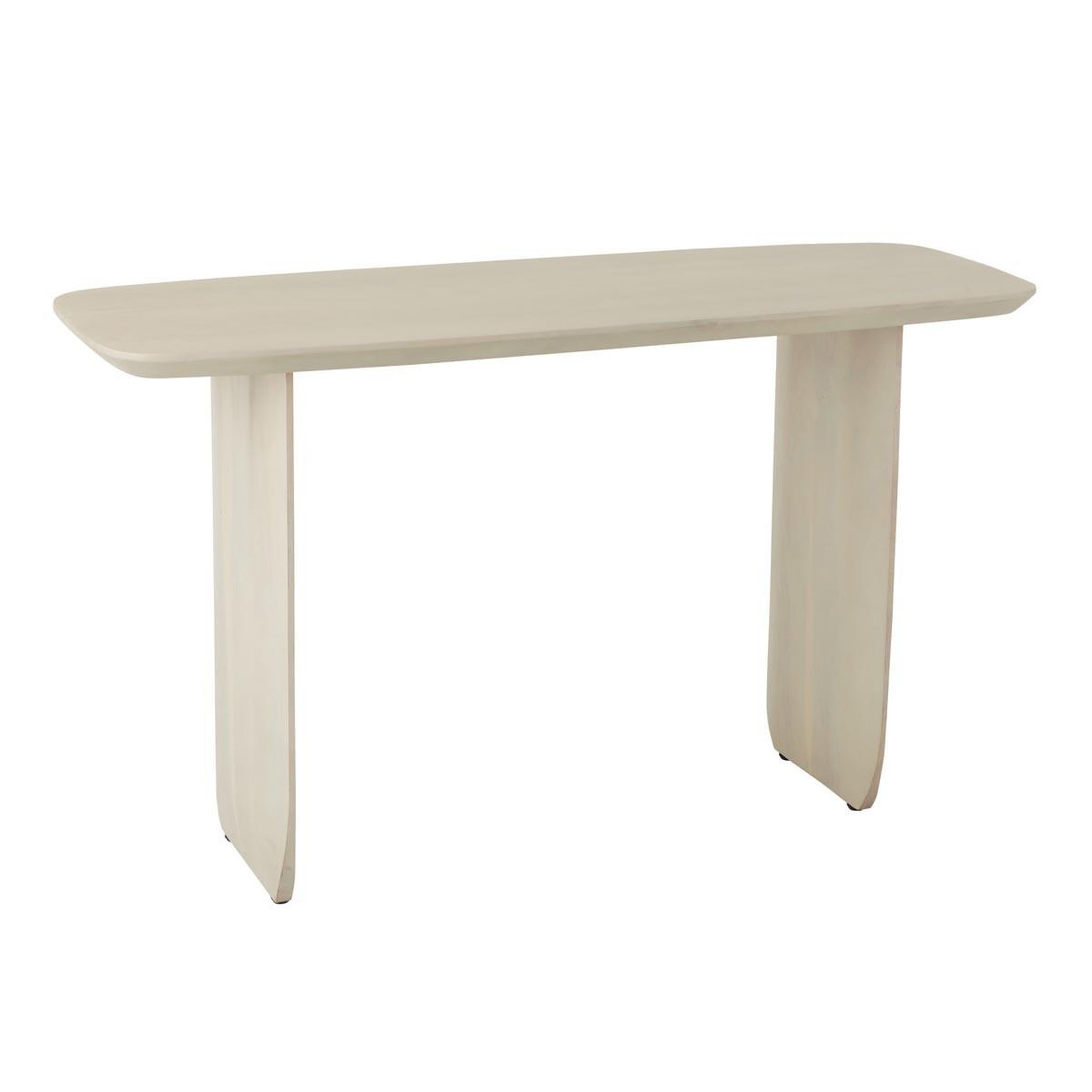 J-LINE Console en bois  william  130cm blanc