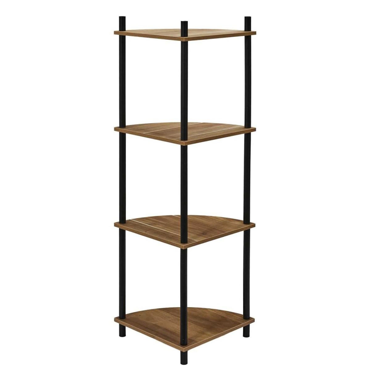 Paris Prix Étagère d'Angle 4 Niveaux  Carol  112cm Marron
