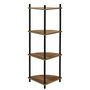Voir la diapositive 3 : Paris Prix Étagère d'Angle 4 Niveaux  Carol  112cm Marron
