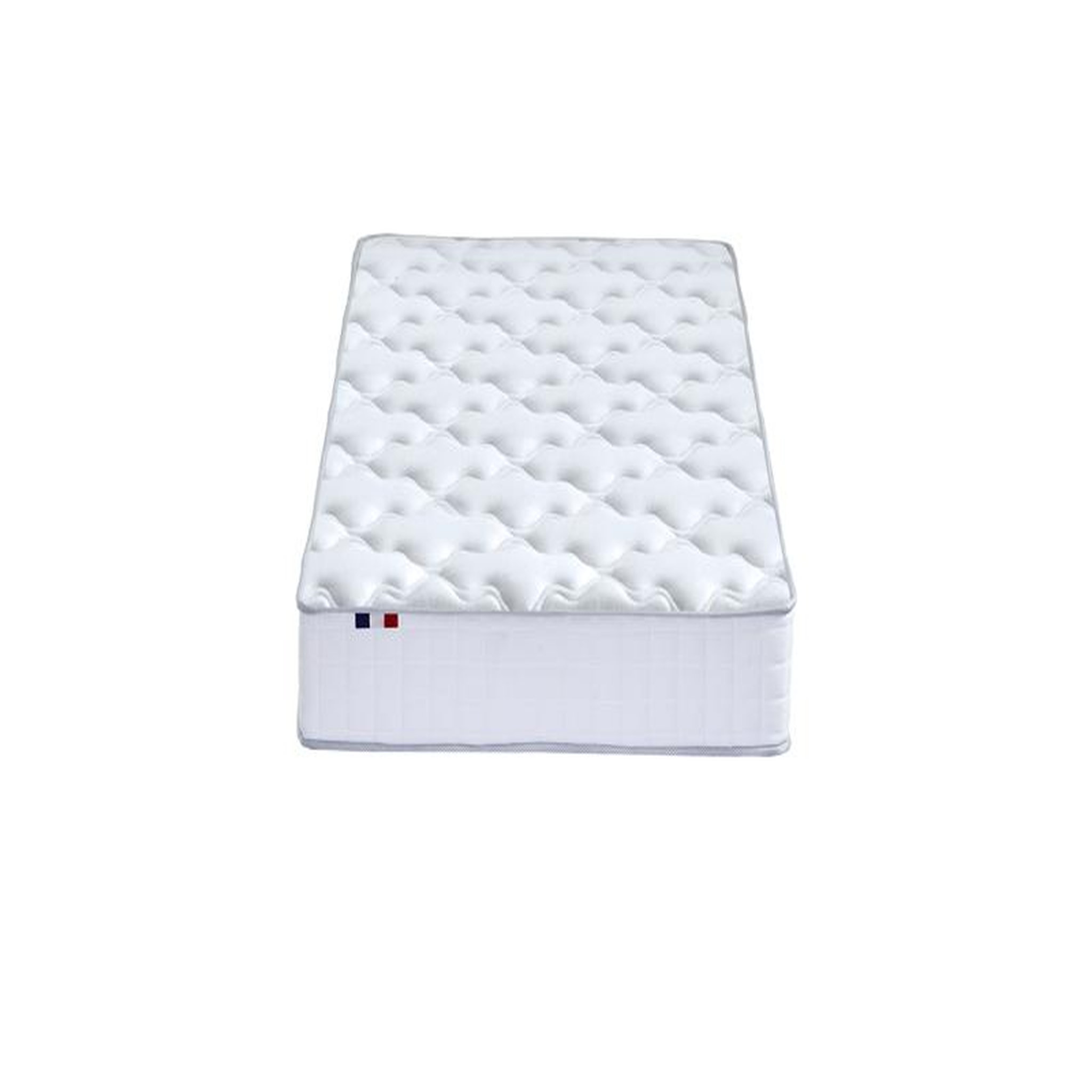 Voir la diapositive 2 : Matelas ressorts ensachés et mousse mémoire de forme 90x190 cm ODYSSEE 