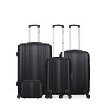 HERO HERO - Set de 4 Valises LIPARI-C. Coloris disponibles : Rose, Rouge, Bleu, Gris, Noir, Beige