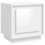 Voir la diapositive 2 : VIDAXL Table de chevet blanc brillant 44x35x45 cm bois d'ingenierie