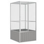 Voir la diapositive 1 : VIDAXL Cage a oiseaux Gris 111x107x211,5 cm Acier galvanise