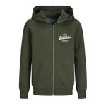Jack & Jones Sweat Zippe  Garçon Jack & Jones Jjelogo. Coloris disponibles : Vert