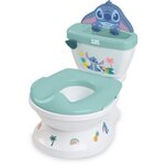 Bright Starts DISNEY BABY - STITCH - Mini toilette avec réducteur de lunette de toilette inclus, 2 en 1, Pot amovible facile a nettoyer