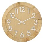 Paris Prix Horloge Murale en Rotin  Boho Plus  60cm Naturel