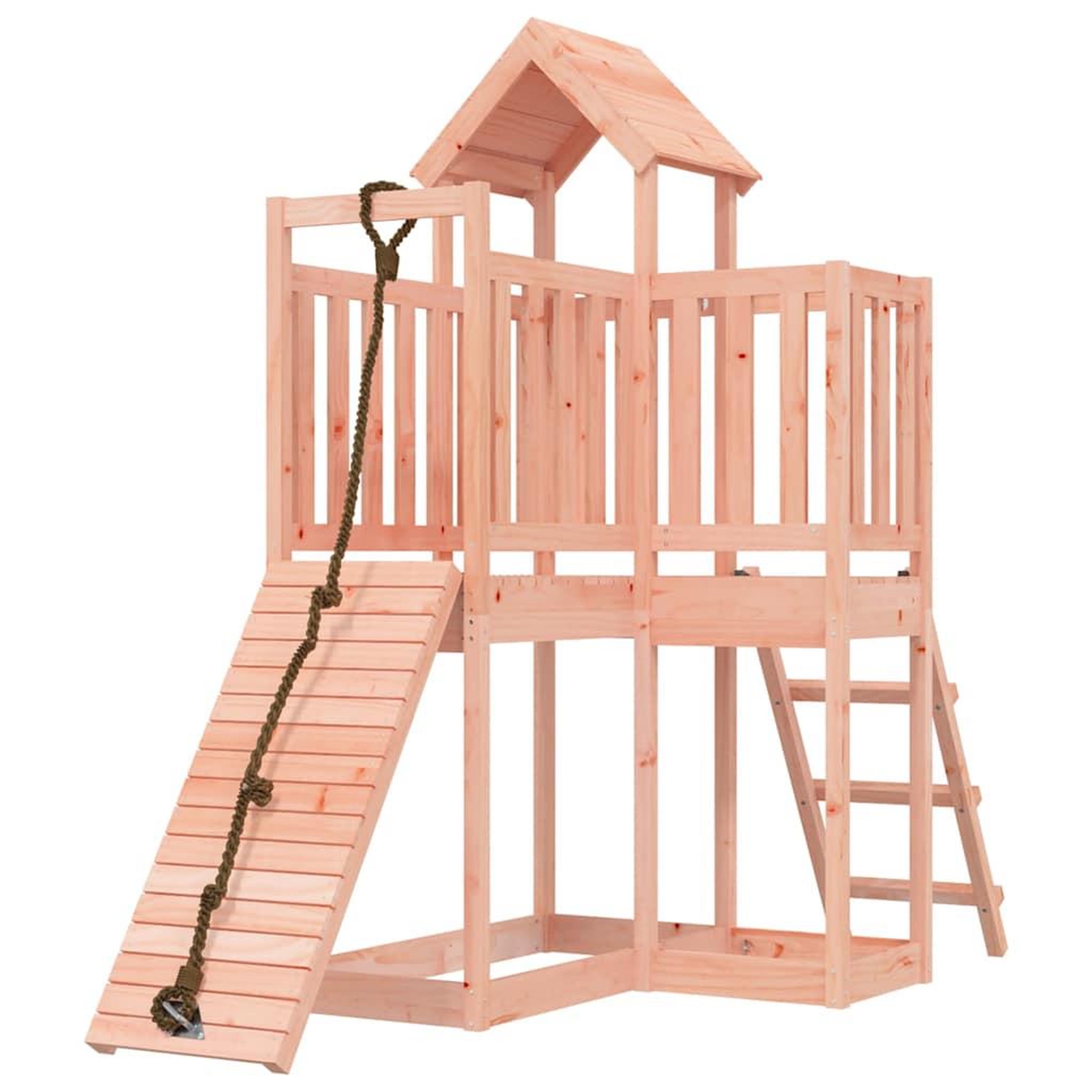 Voir la diapositive 3 : VIDAXL Maisonnette de jeu avec mur d'escalade bois massif douglas