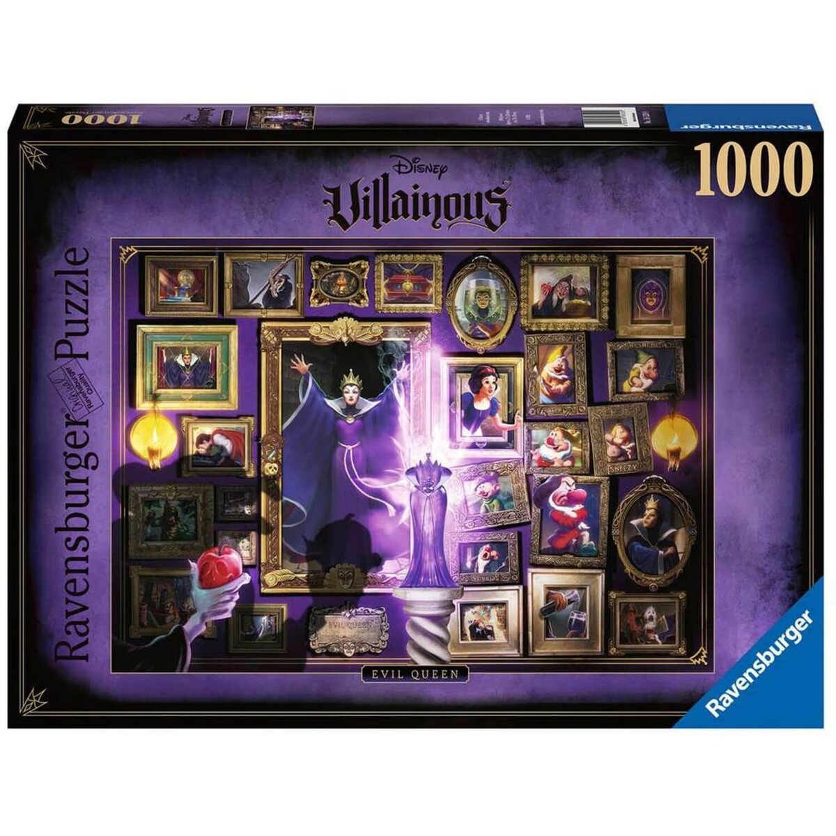 RAVENSBURGER Puzzle 1000 pièces : La méchante Reine sorcière (Collection Disney Villainous)