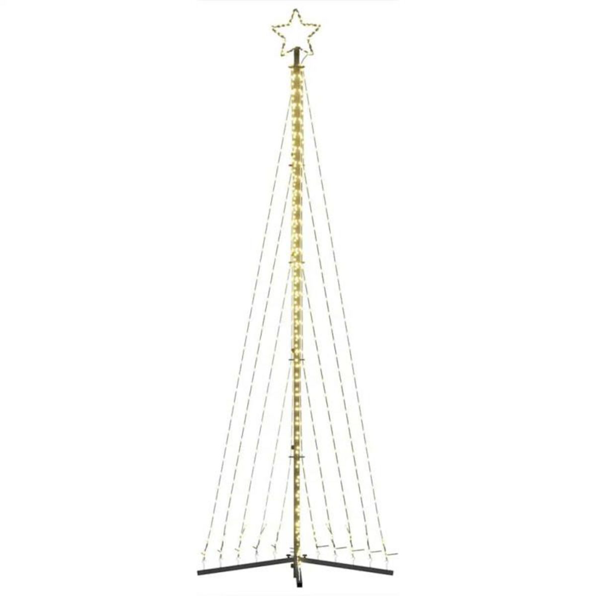 VIDAXL Guirlande de sapin de Noël 495 LED blanc chaud 300,5 cm
