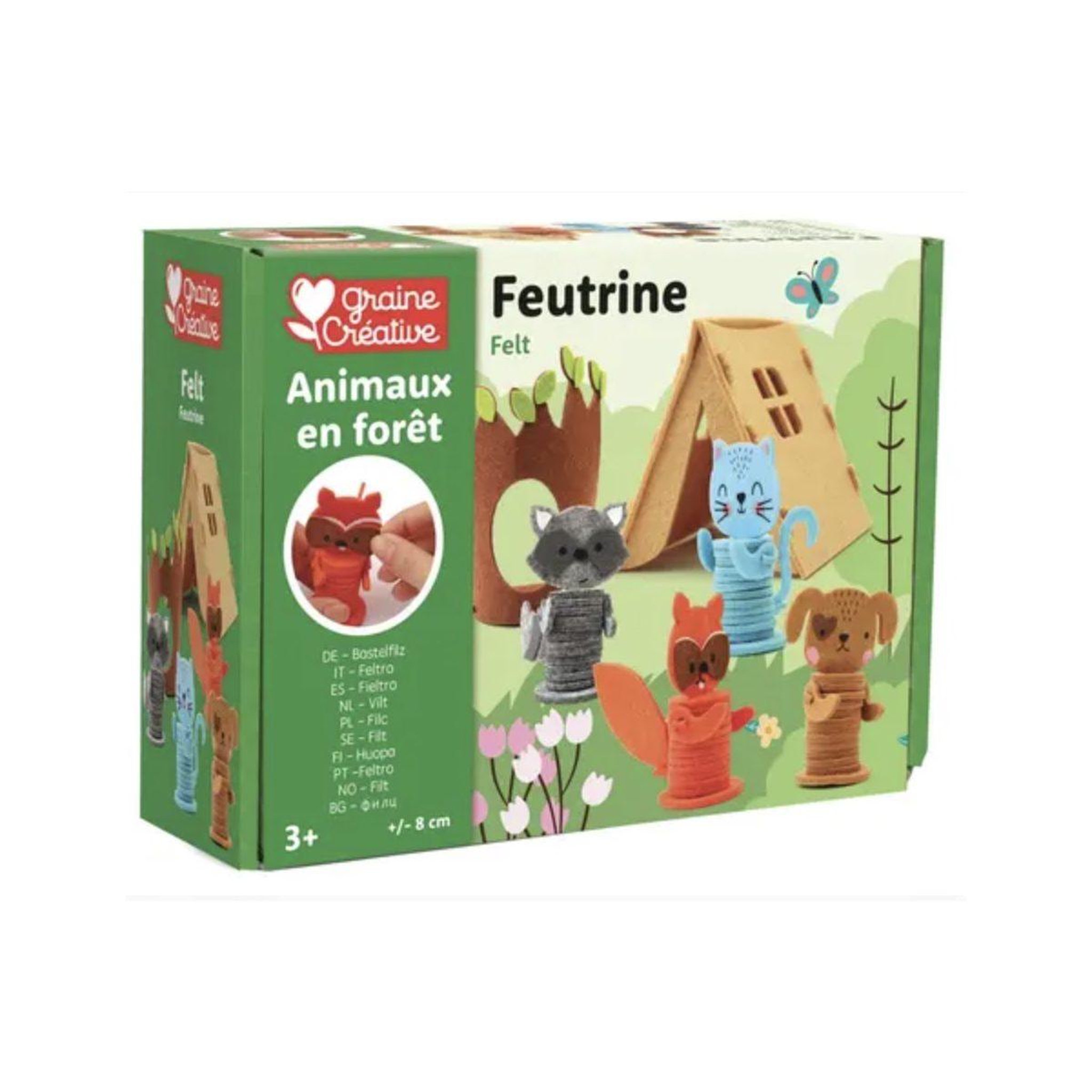 GRAINE CRÉATIVE Kit feutrine - animaux dans la foret