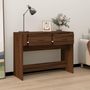 Voir la diapositive 3 : VIDAXL Table console Chene marron 100x39x75 cm Bois d'ingenierie