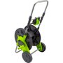 Voir la diapositive 1 : GARDENSTAR Devidoir sur roues gris et vert - H83cm