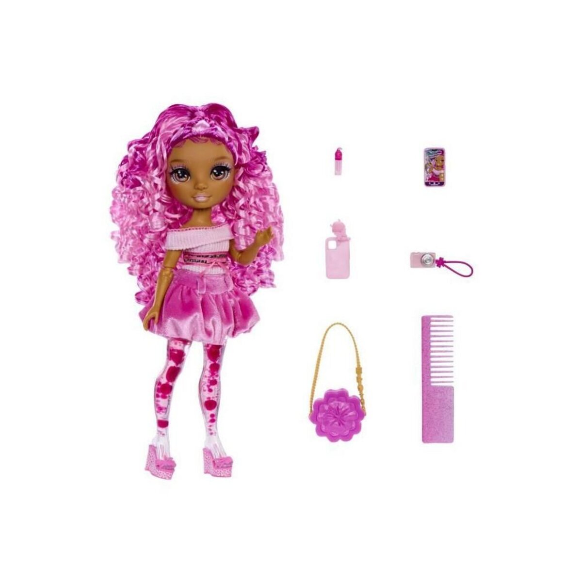 Rainbow Rainbow High Sparkle & Shine Doll- Pink