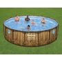Voir la diapositive 2 : BESTWAY Piscine tubulaire Power Steel SwimVista avec hublots ronde 4,88 x 1,22 m - Bestway