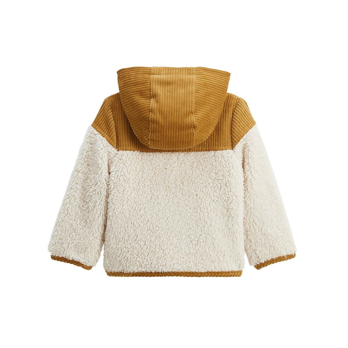 Petit Béguin Veste enfant intérieur polaire avec capuche Charly