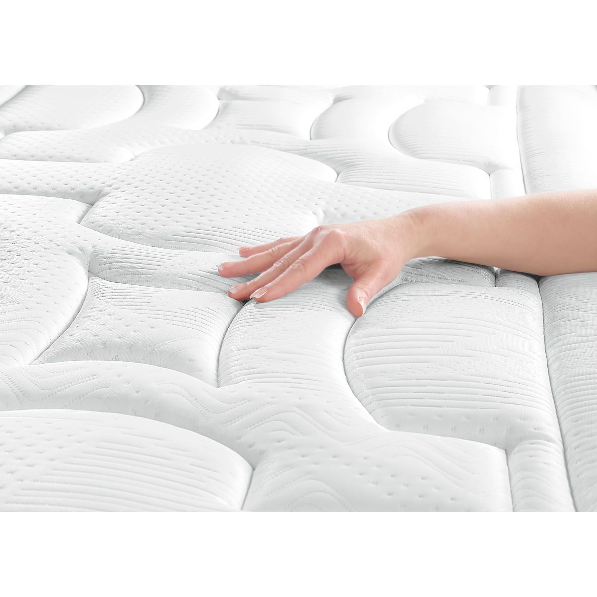 Matelas mémoire de forme et ressorts ensachés 140x200 cm CILAOS