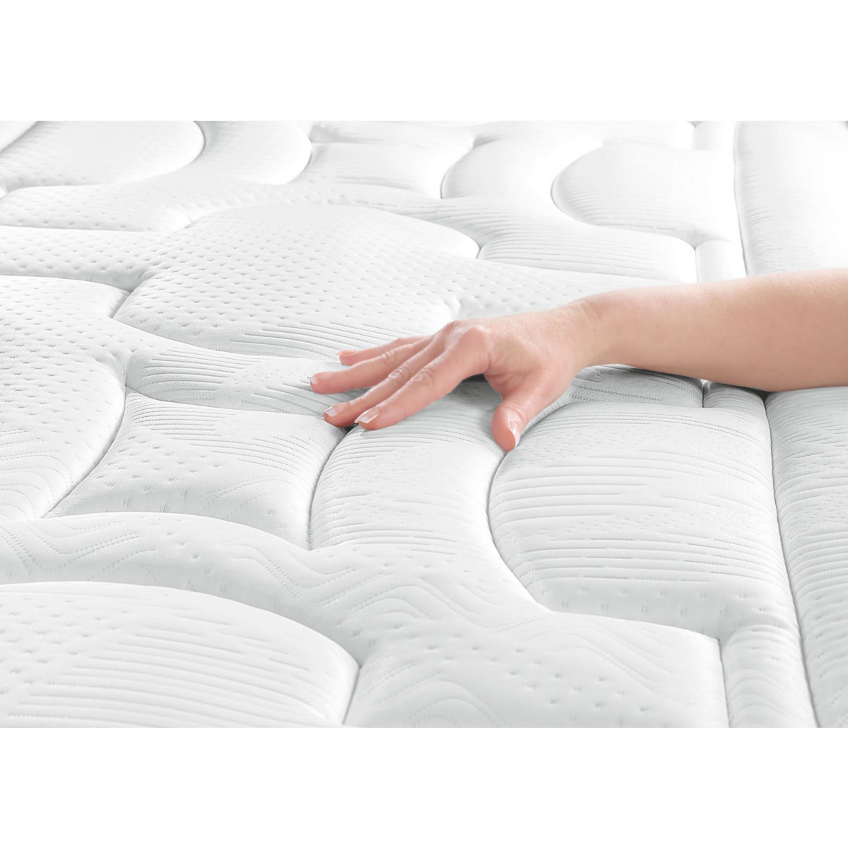 Matelas mémoire de forme et ressorts ensachés 140x200 cm CILAOS