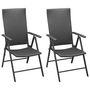 Voir la diapositive 5 : VIDAXL Ensemble a manger de jardin 3 pcs noir