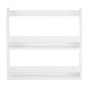 Voir la diapositive 3 : HomeStyle4U Étagère Murale Suspendue en Bois Laqué Blanc - 64x60x16 cm pour Décoration Intérieure