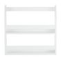 Voir la diapositive 3 : HomeStyle4U Étagère Murale Suspendue en Bois Laqué Blanc - 64x60x16 cm pour Décoration Intérieure