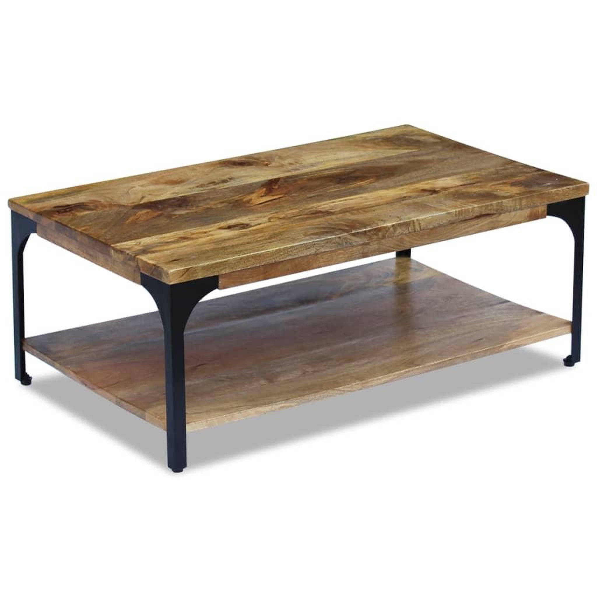Voir la diapositive 5 : VIDAXL Table basse Bois de manguier 100x60x38 cm
