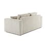 Voir la diapositive 6 : BEST MOBILIER Topaze - canapé droit 2 places - en velours côtelé