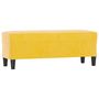 Voir la diapositive 2 : VIDAXL Banc Jaune 100x35x41 cm Velours