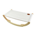 LOVE STORY Hamac à bascule pour chat Fluffy en laine bouclée - Ecru