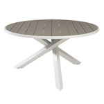 Paris Prix Table de Jardin Ronde  Parma  140cm Gris
