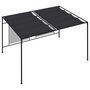 Voir la diapositive 5 : VIDAXL Belvedere avec auvent retractable 4x3x2,3 m Anthracite 180 g/m^2