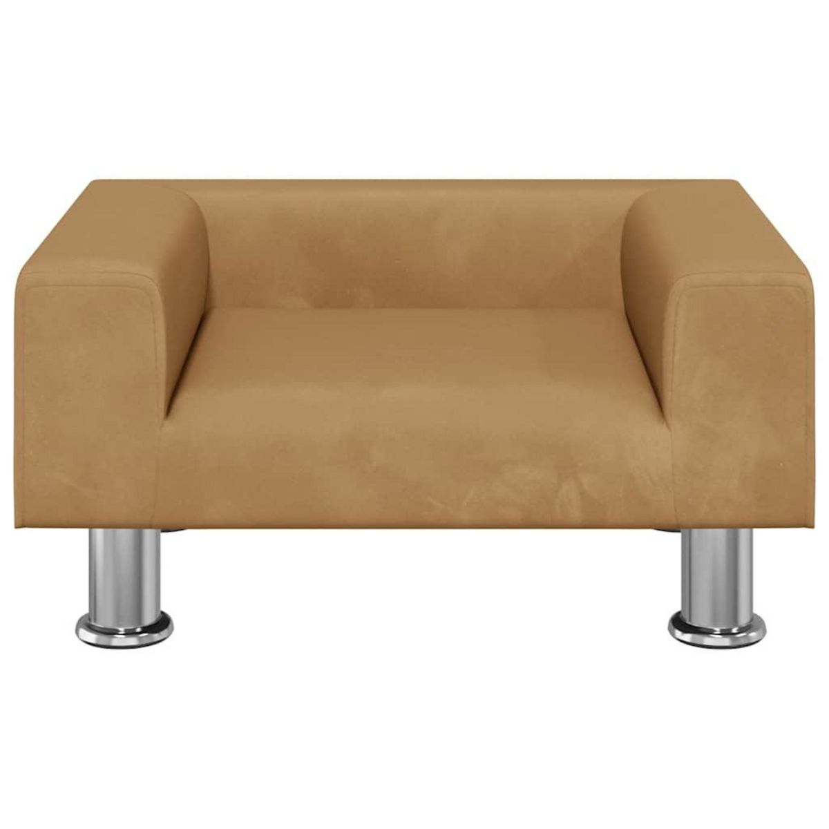 VIDAXL Lit pour chien marron 50x40x26,5 cm velours