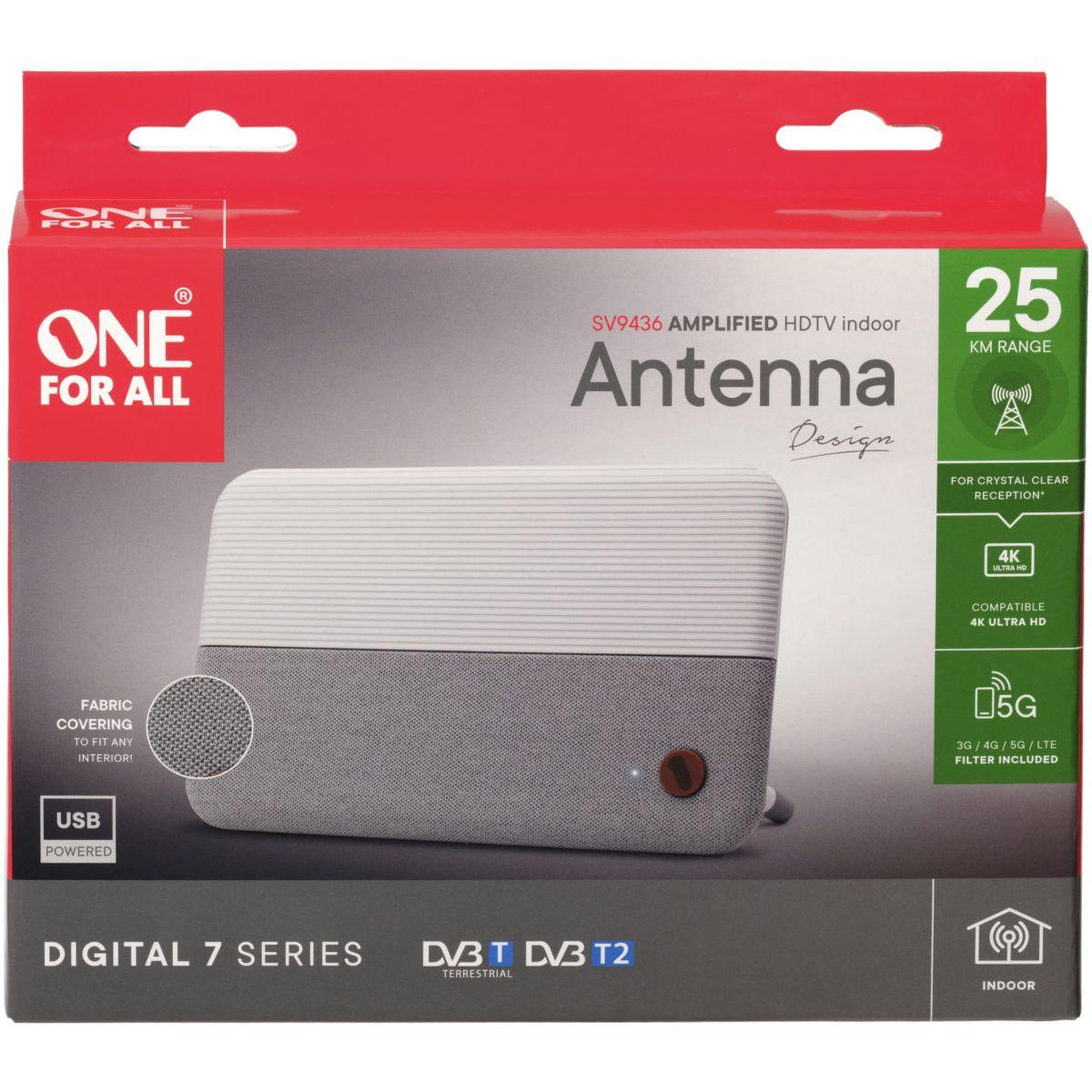 Voir la diapositive 3 : One For All Antenne intérieure sv9436