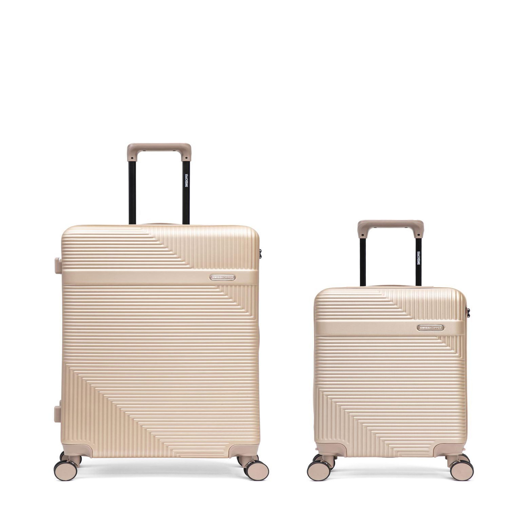 SWISS KOPPER Lot de 2 Valises Rigides Grand Format et Cabine WOHLEN