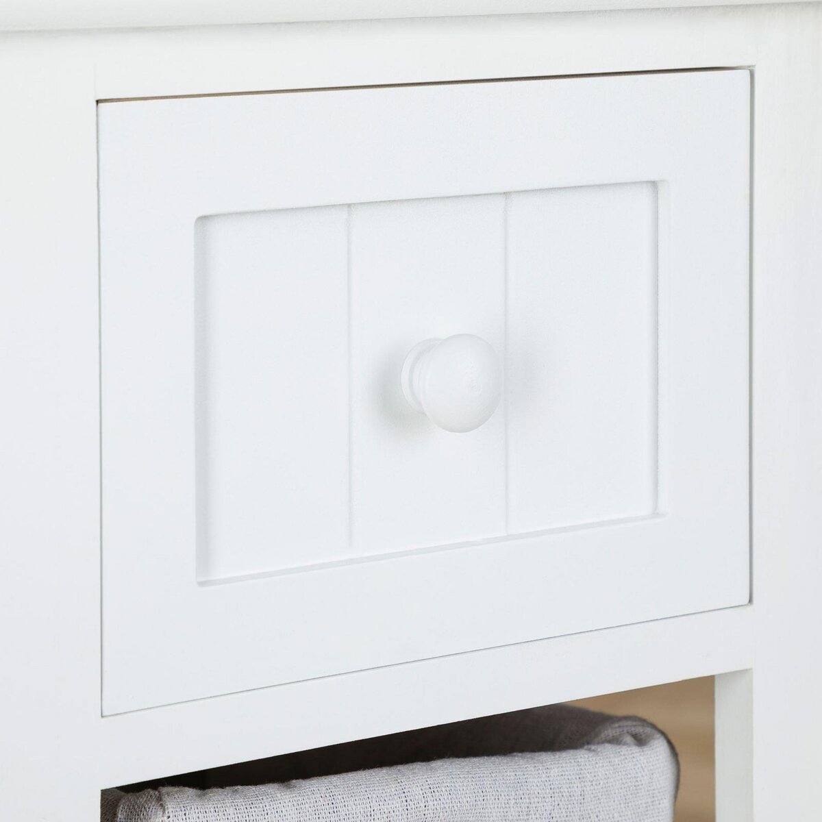 IDIMEX Table de chevet TALASI avec 1 tiroir et 2 paniers - En bois