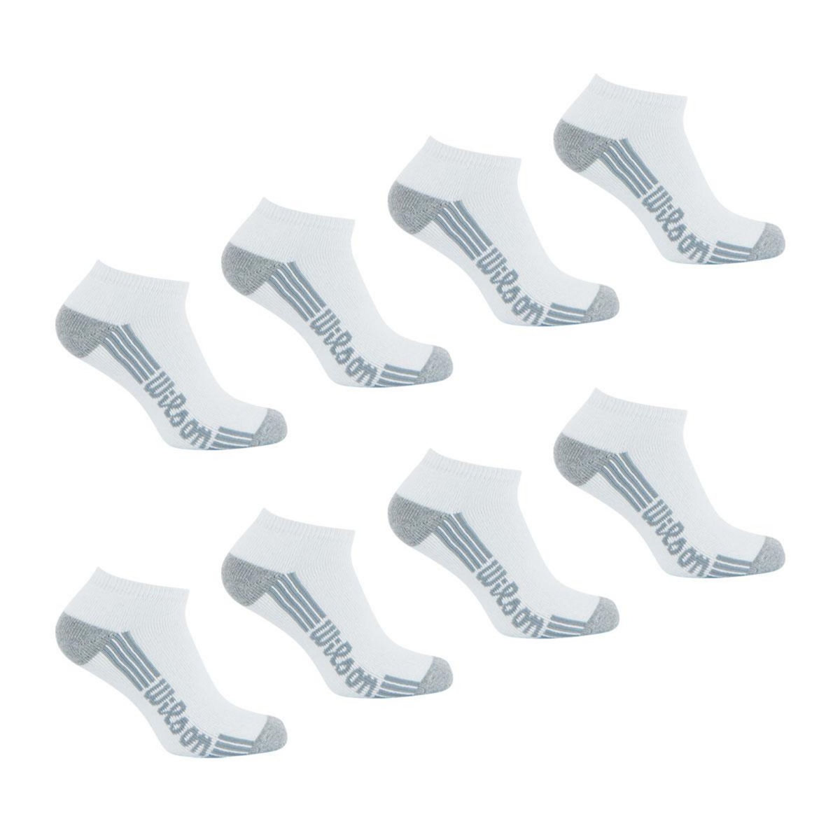 WILSON Lot de 8 paires de chaussettes basses homme Access Wilson