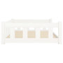 Voir la diapositive 5 : VIDAXL Lit pour chien blanc 105,5x75,5x28 cm bois de pin solide