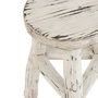Voir la diapositive 3 : Paris Prix Tabouret Rond en Bois  Menor  50cm Blanc