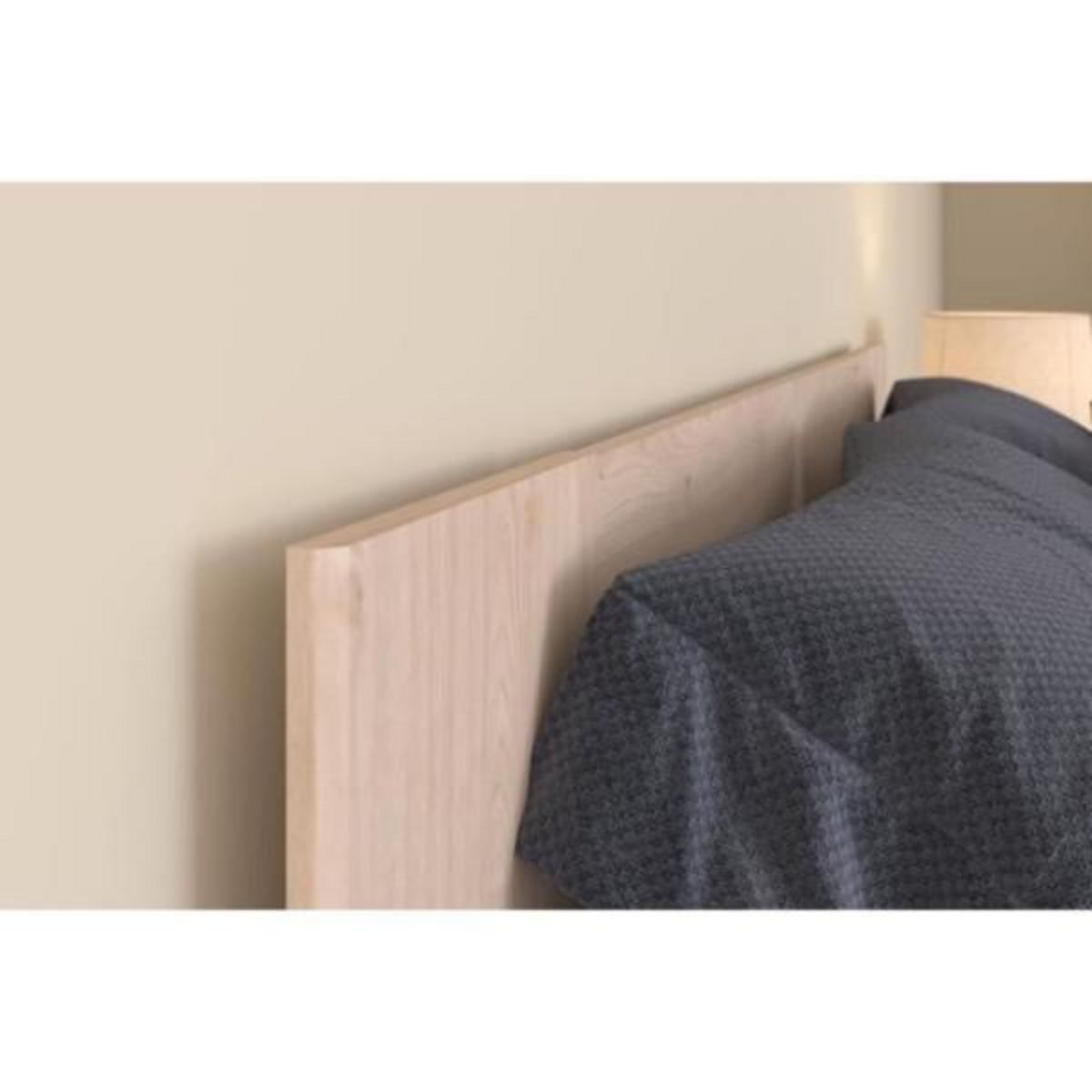 PARISOT Chambre complete adulte VARIA - Lit 140x190/200 + 2 chevets +1 commode, 1 armoire avec miroir - Décor Chene - PARISOT