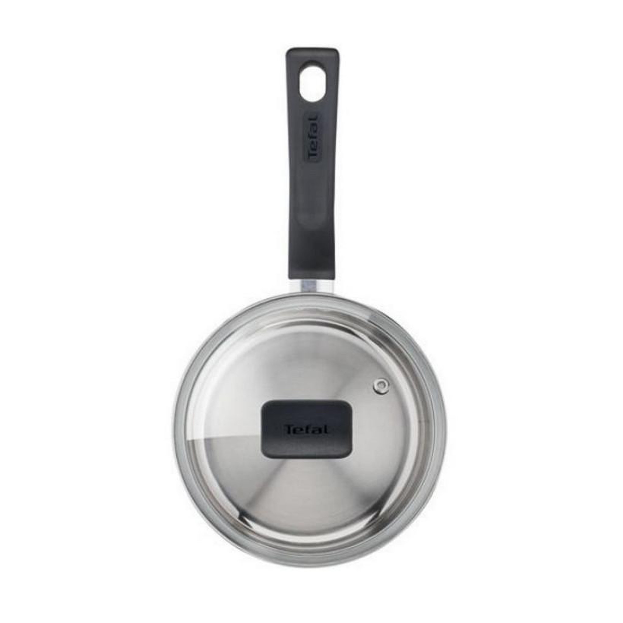 Voir la diapositive 2 : TEFAL Casserole inox 20cm avec couvercle - e3082404